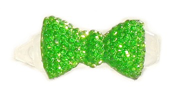 

Spineczki Kokardki Diamenciki Na Spinkach Zielone