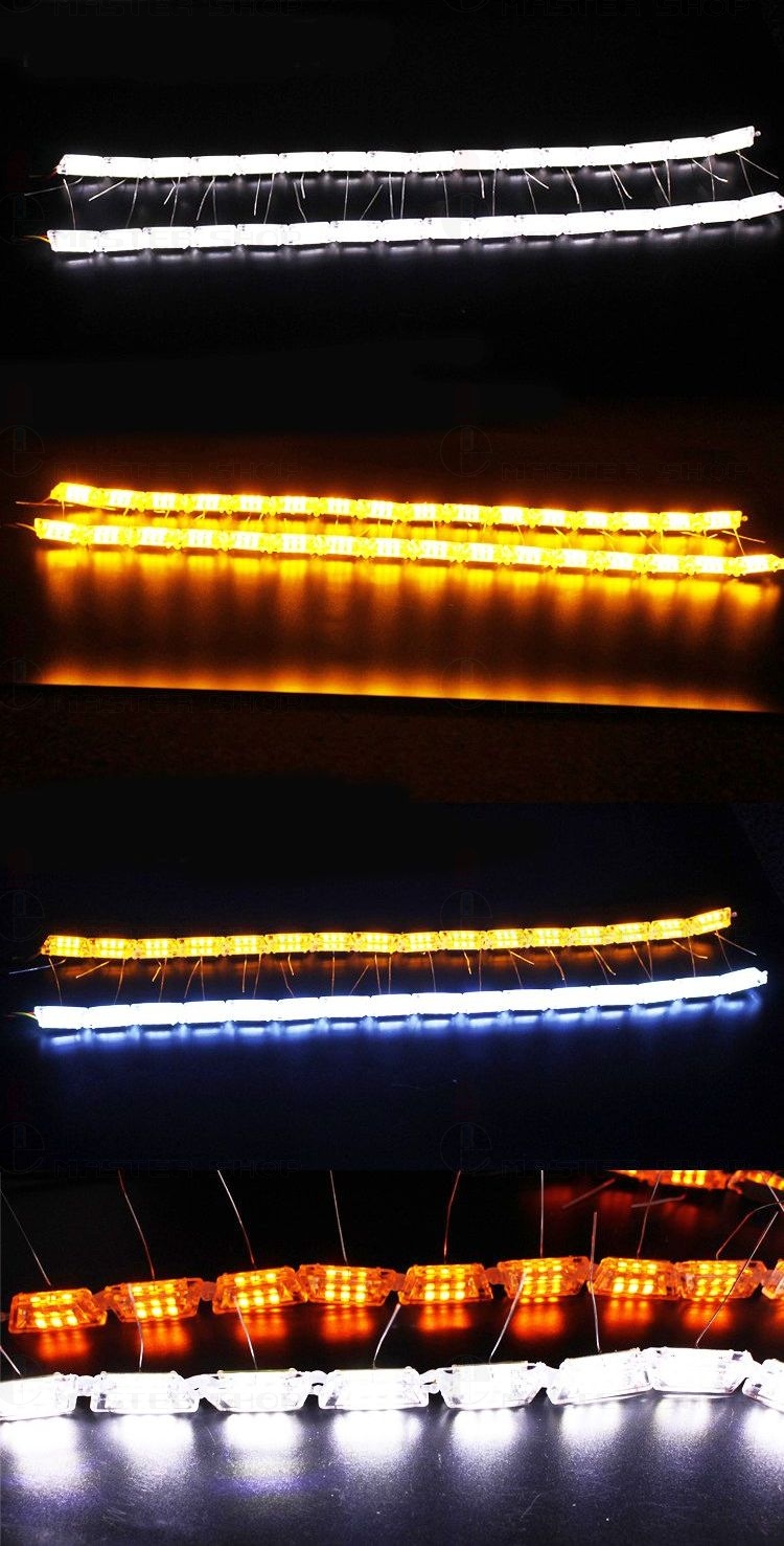 SWIATLA DZIENNE LED PLYWAJACY KIERUNKOWSKAZ DRL Shape longitudinal