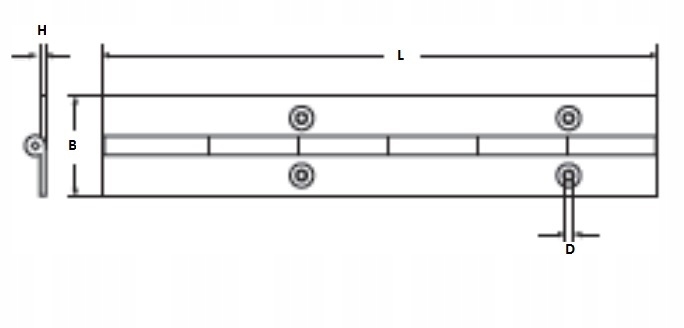 16x0,7MM ZAWIAS TAŚMOWY 8321 NIERDZEWNY A2 - 3,5Mb Marka Bejmet