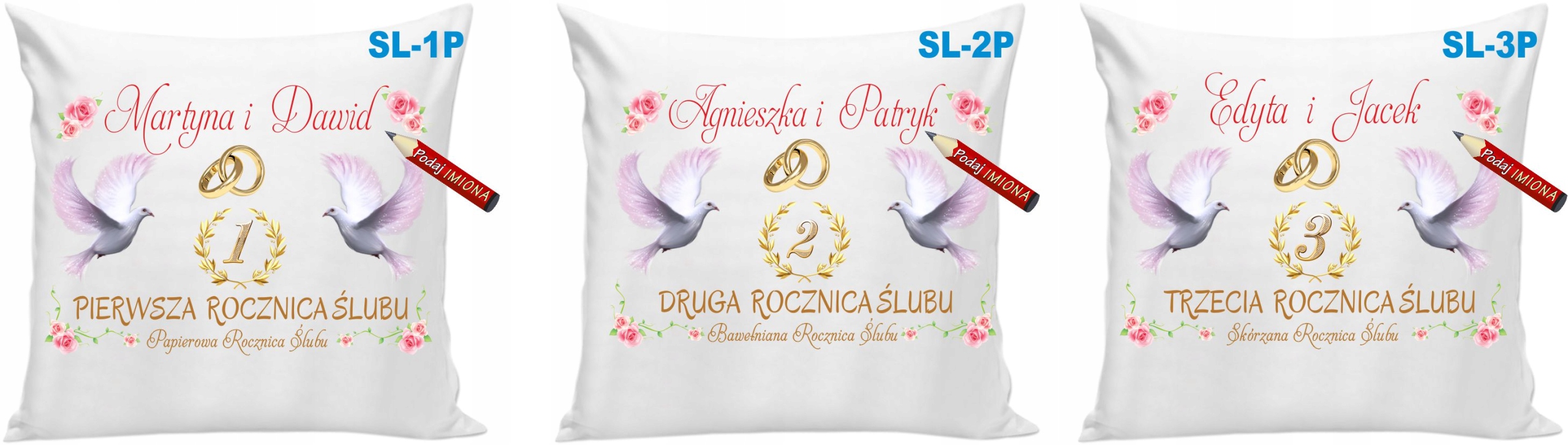 Poduszka z Imionami 30 Trzydziesta Rocznica Ślubu Kod producenta Degra