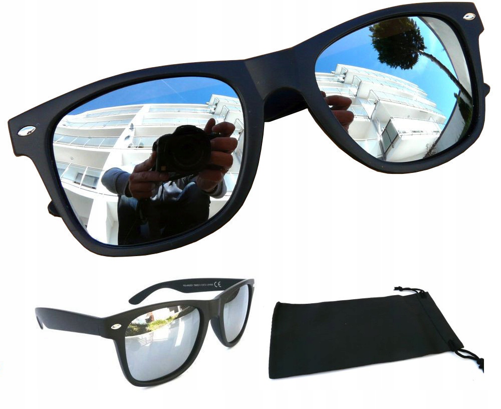 

Okulary Lustrzanki Polaryzacyjne Srebrne UV400