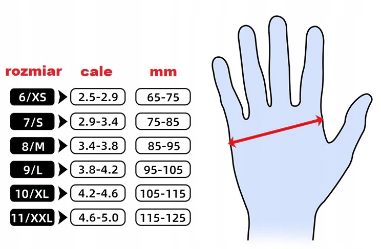 RĘKAWICZKI RĘKAWICE robocze R6 LATEX 12 par PACZKA Rozmiar 6 - XS