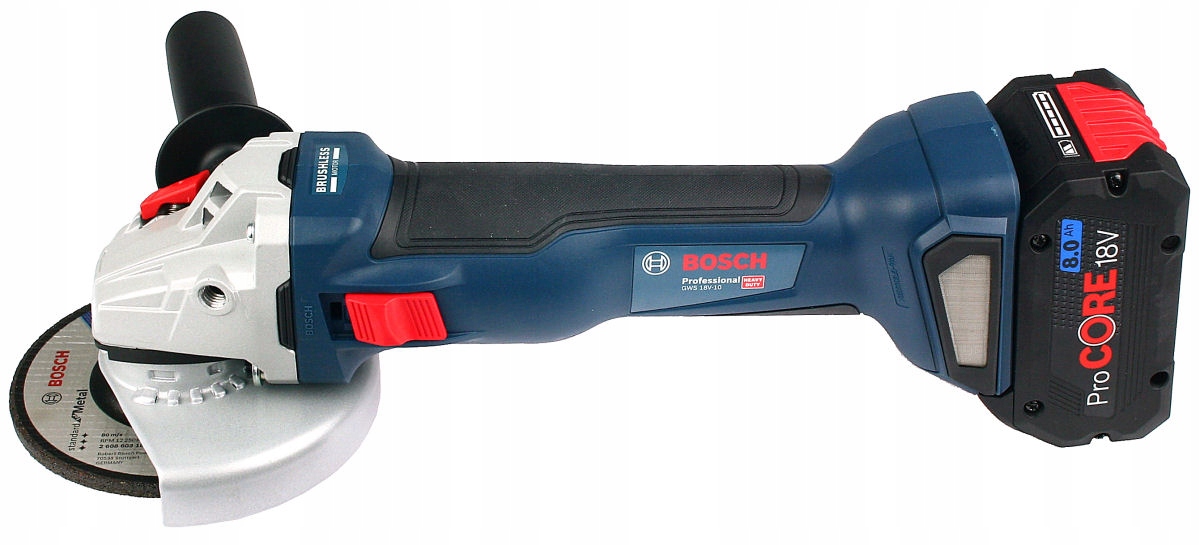 SZLIFIERKA GWS 18V-10 BOSCH 2x8,0Ah L-BOXX Marka Bosch