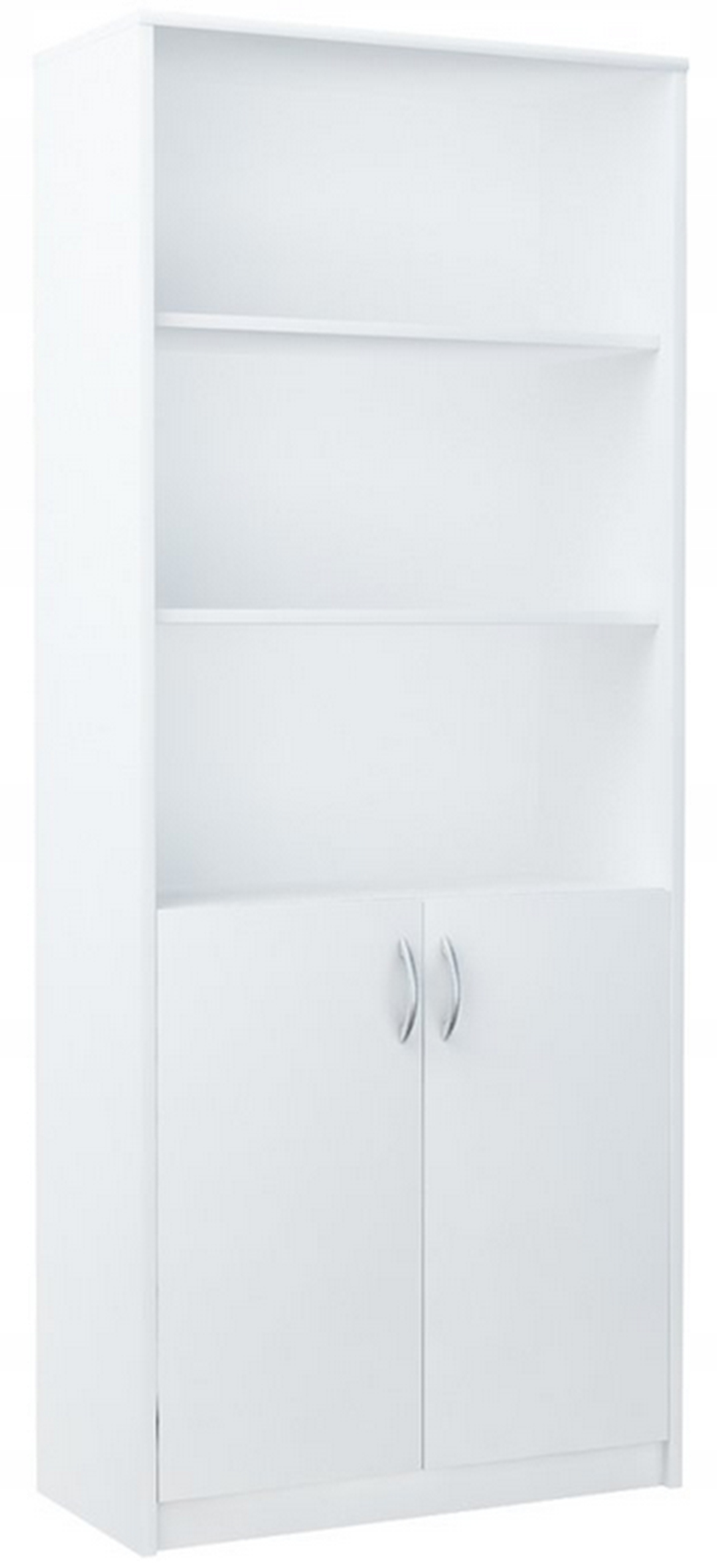 Regał biurowy szafa szafka na książki R7 BIAŁY ROB