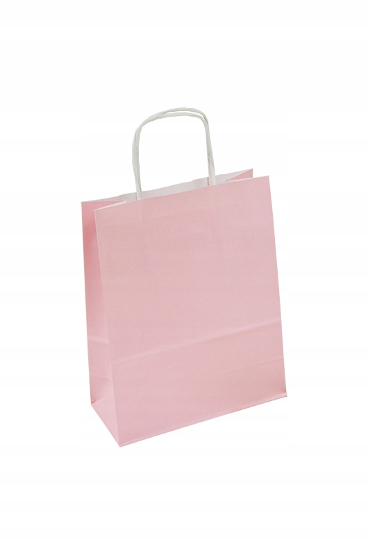 TORBY TORBA PAPIEROWA 240x100x320 RÓŻ PASTELOWY