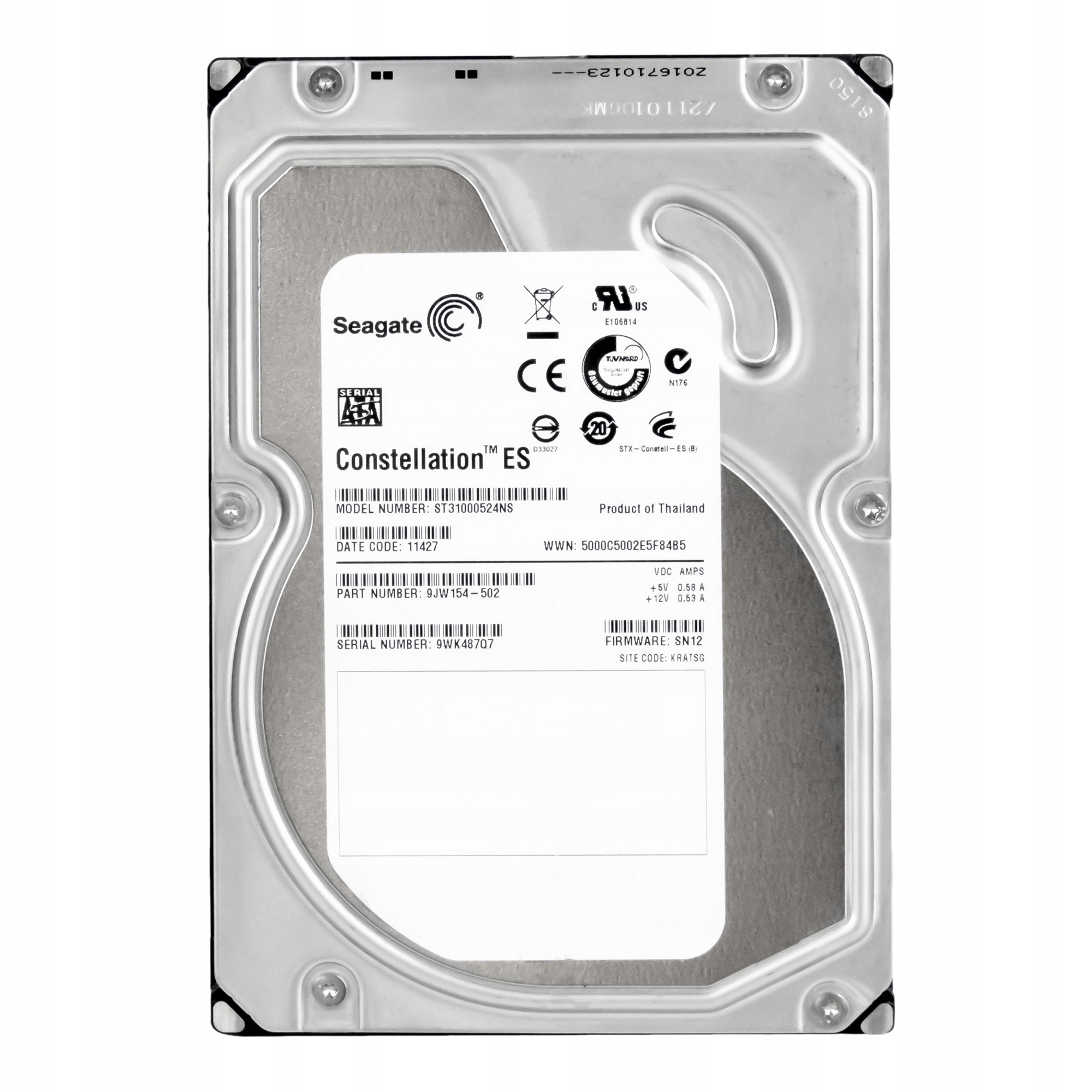 

Seagate 1TB 7.2k 32MB Sata II 3.5'' ST31000524NS