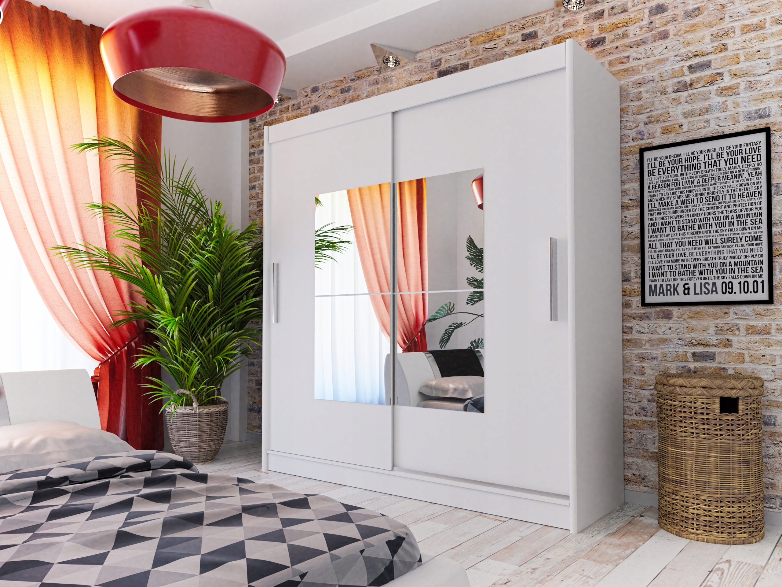 Szafa 120 Dakar lustro,głębokość 40cm transport Marka Martmex