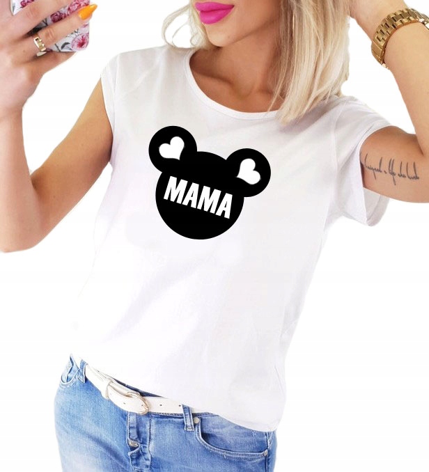 

Koszulka damska Mama Myszka Bk