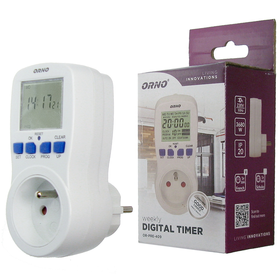 Elektroniczny Programator Czasowy 230V Timer OR409