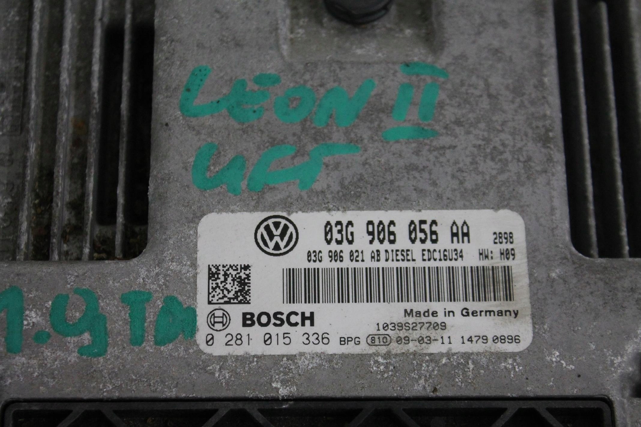 control unit of the engine 03G906056AA SEAT LEON II 1.9 TDI