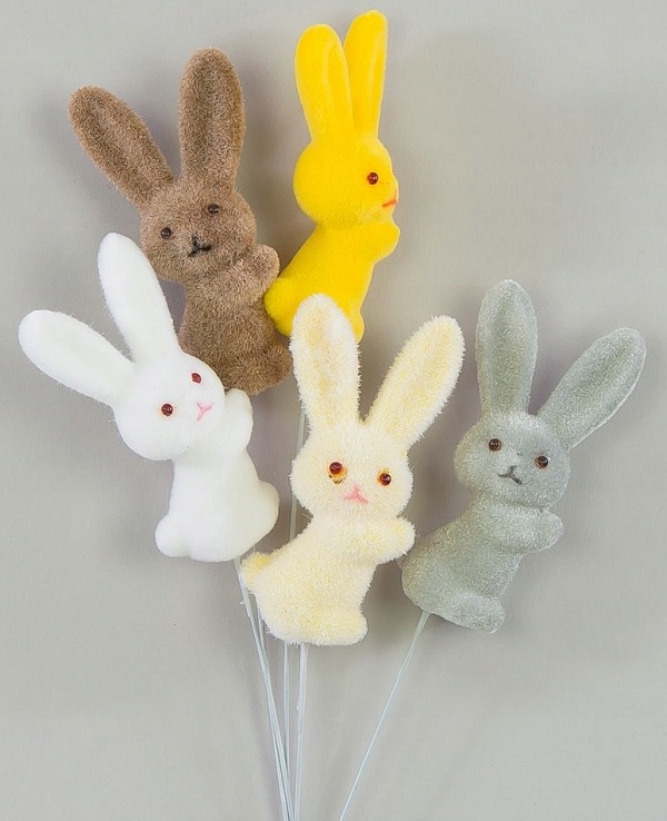 ZAJĄCZEK ŻÓŁTY STOJĄCY PIK 8,5 CM ZAJĄC WIELKANOC Marka Akces