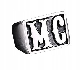 Перстень MC Motorcycle Club серебро серебро массивный