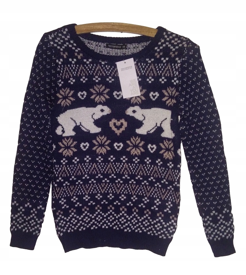 

Nowy Sweter Terranova Wzory Norweskie S 36 e866