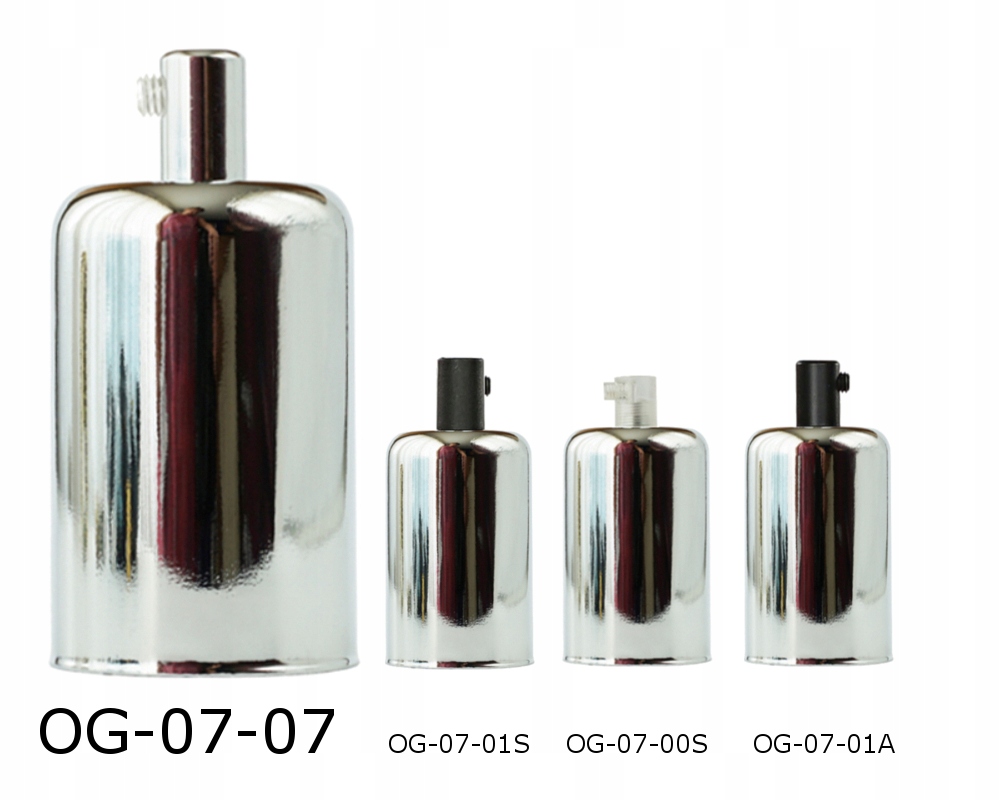 OPRAWKA E27 OSŁONKA CHROM do lampy srebrna Typ osłonka