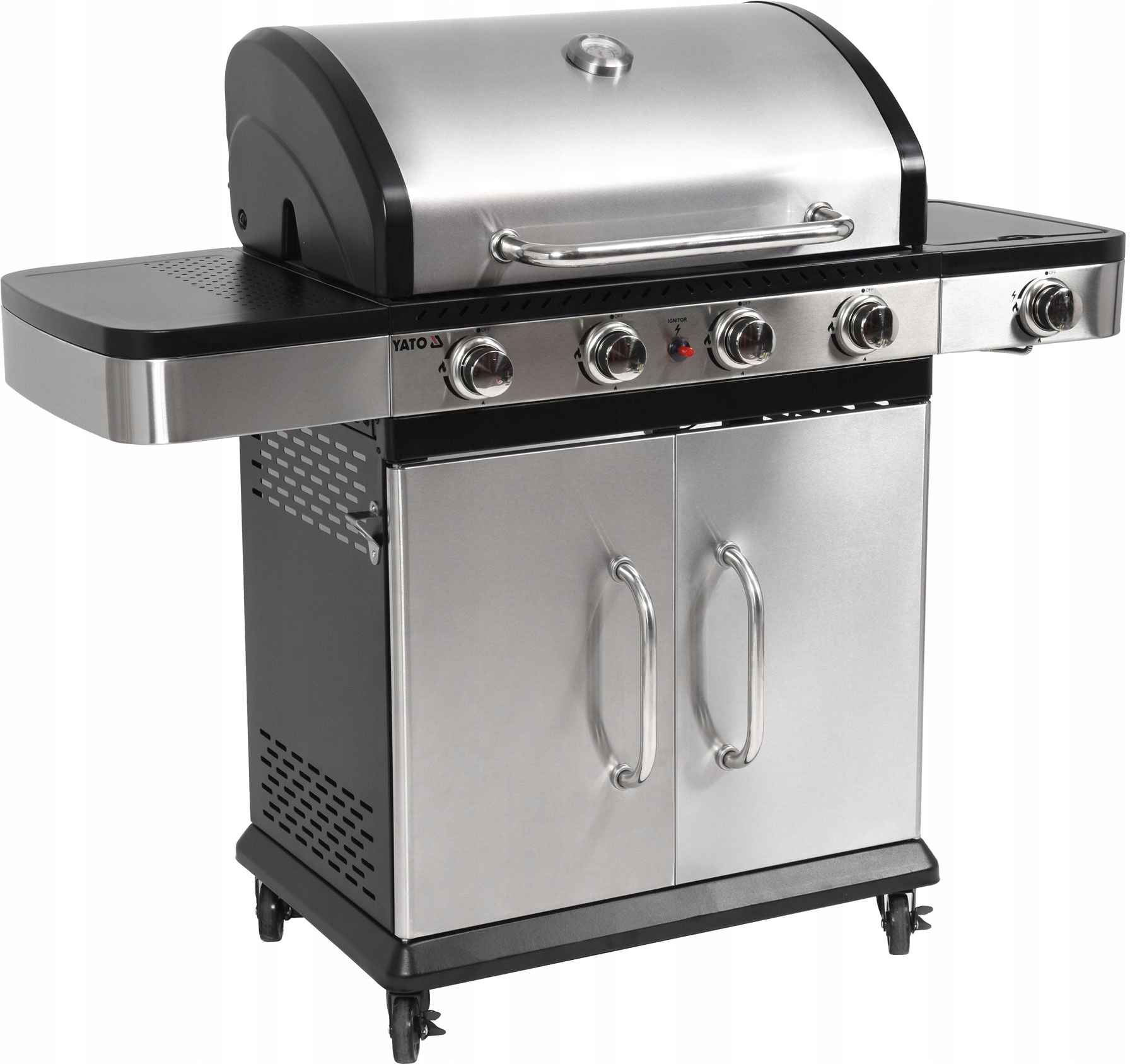 

Grill Gazowy Ogrodowy Stal Palniki 4+1 14.2KW Yato