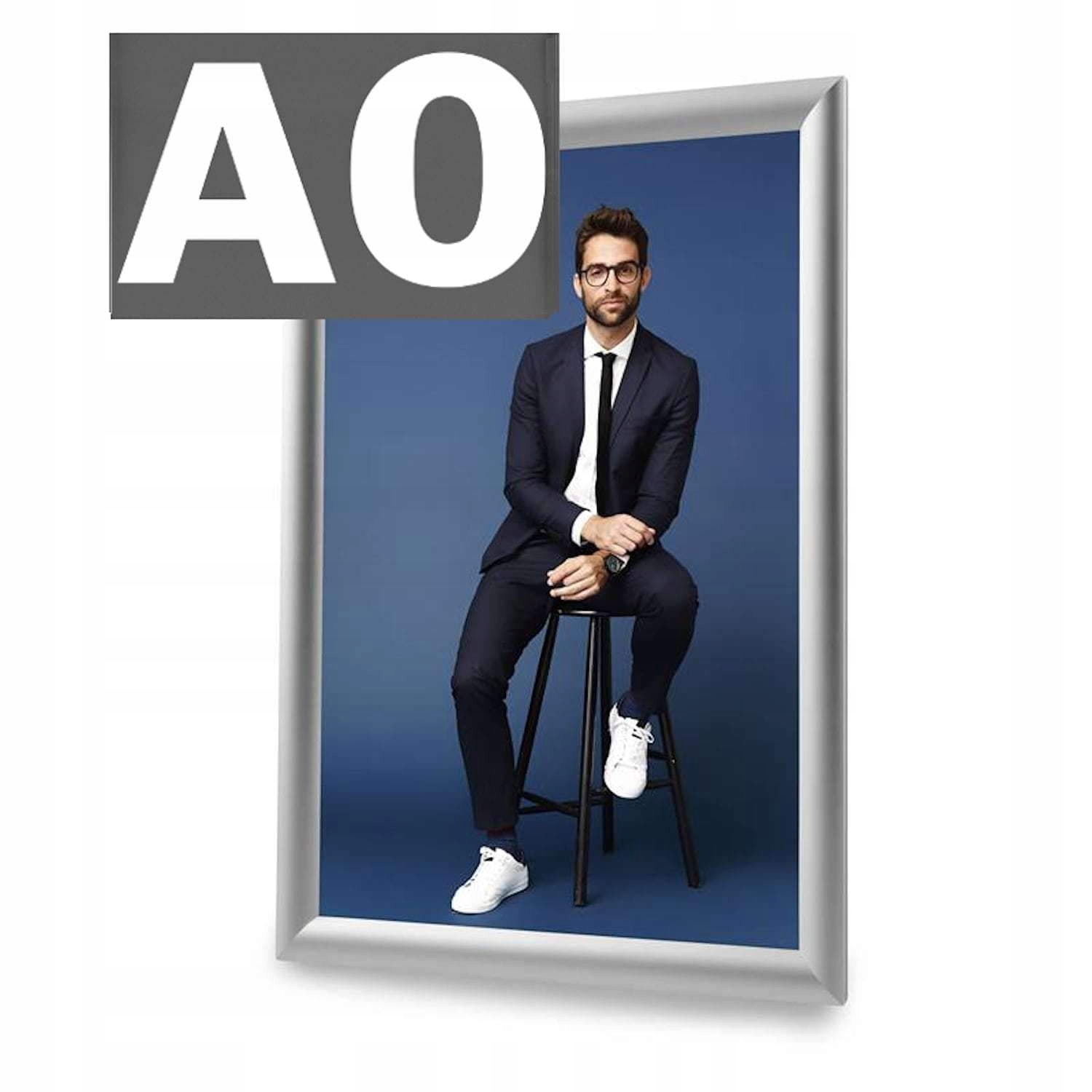 Ramka OWZ aluminiowa z folią UV + wydruk A0