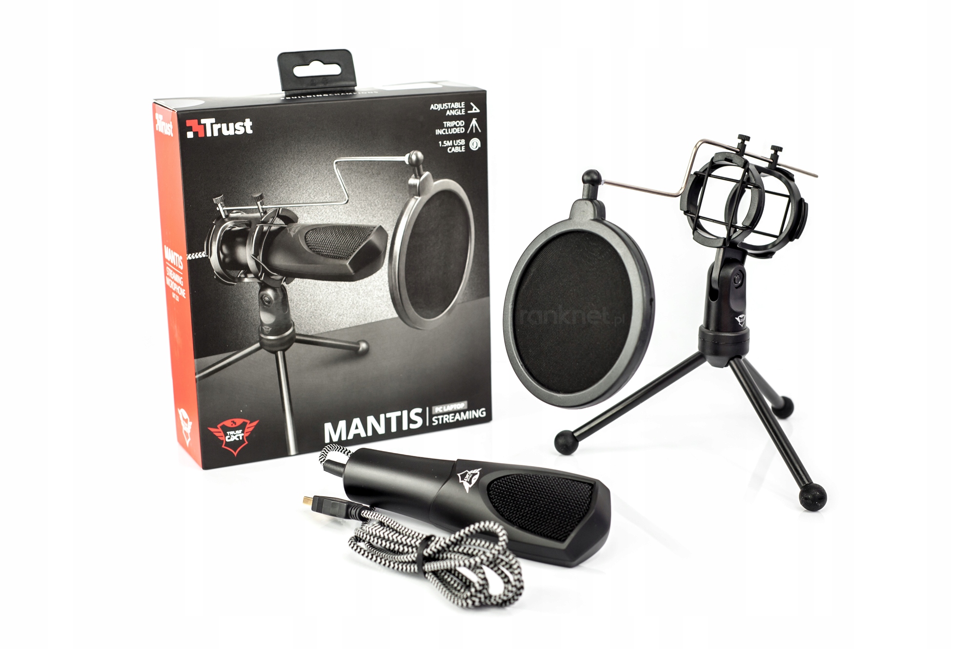 Mikrofon na statywie Trust Gxt 232 Mantis