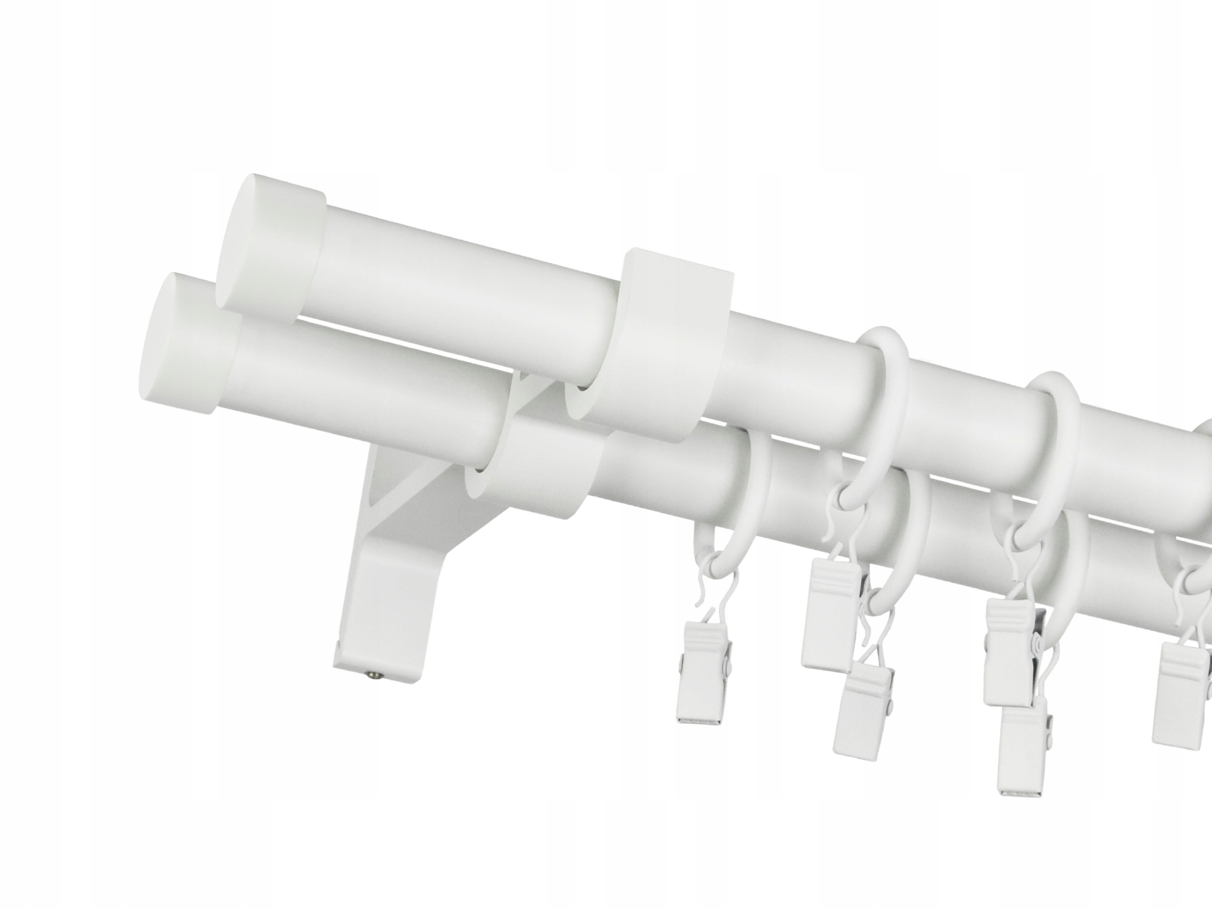 

Nowoczesny karnisz podwójny 19mm Rullo 200cm
