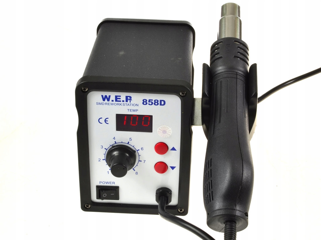 SPAWARKA PLASTIKU WEP 858D DYSZE BUT ZELAZKO Producent code HOTAIR SET140