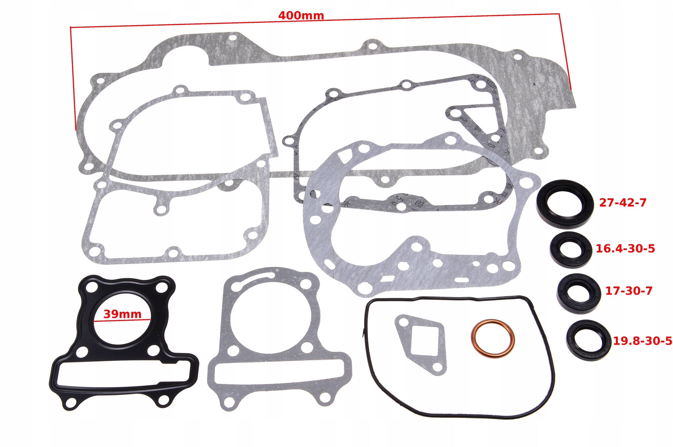 USZCZELKI USZCZELNIACZE SKUTER GY 4T 39mm 400mm Producent Acme