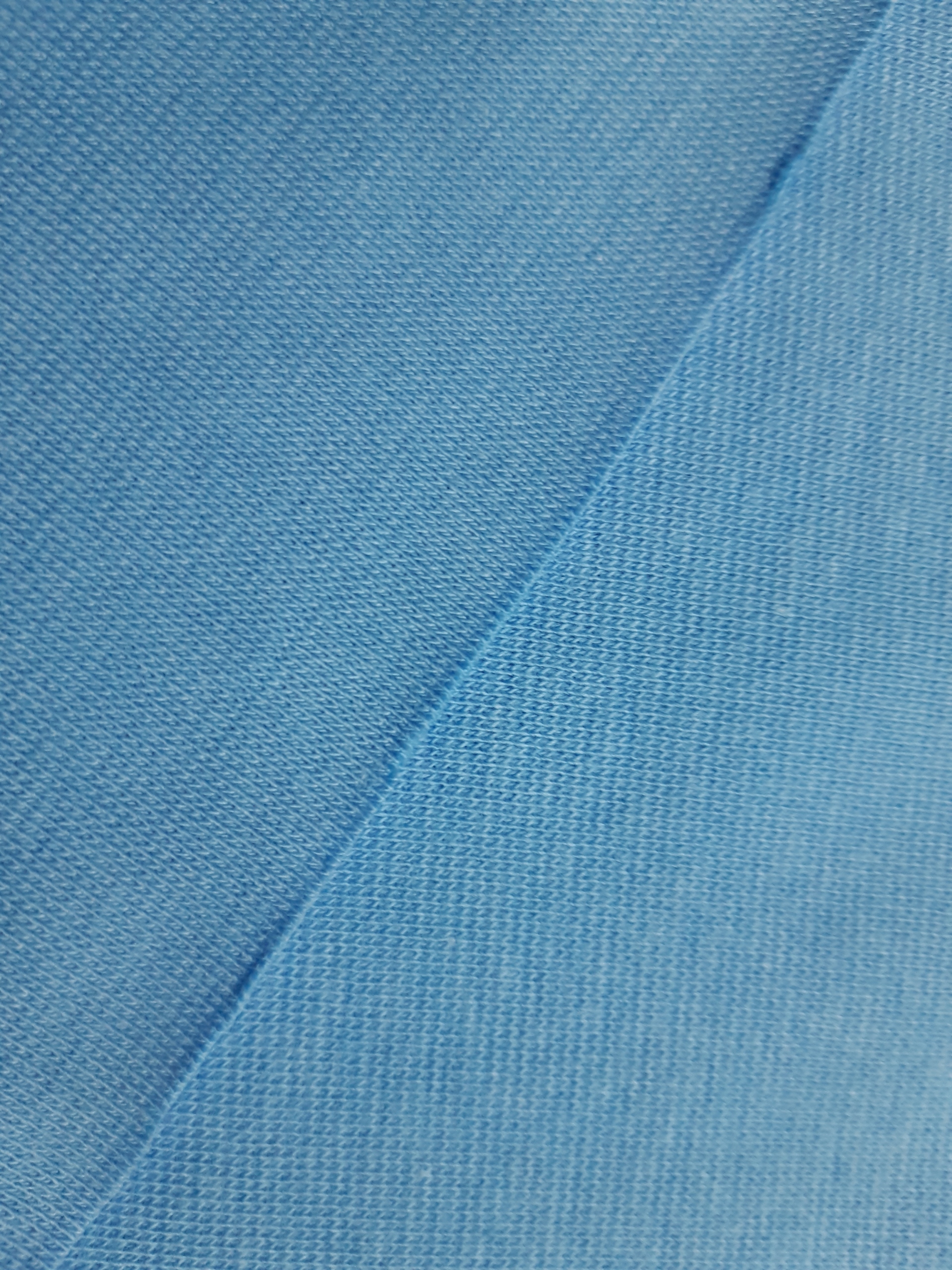 Dzianina Ściągacz Gładki Do T-shirt Kolor: Błękit