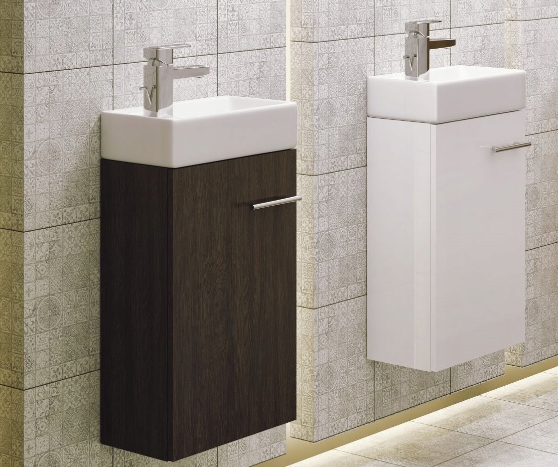 MAŁA UMYWALKA 40 SZAFKA + BATERIA CZARNA SIROS Marka Deftrans