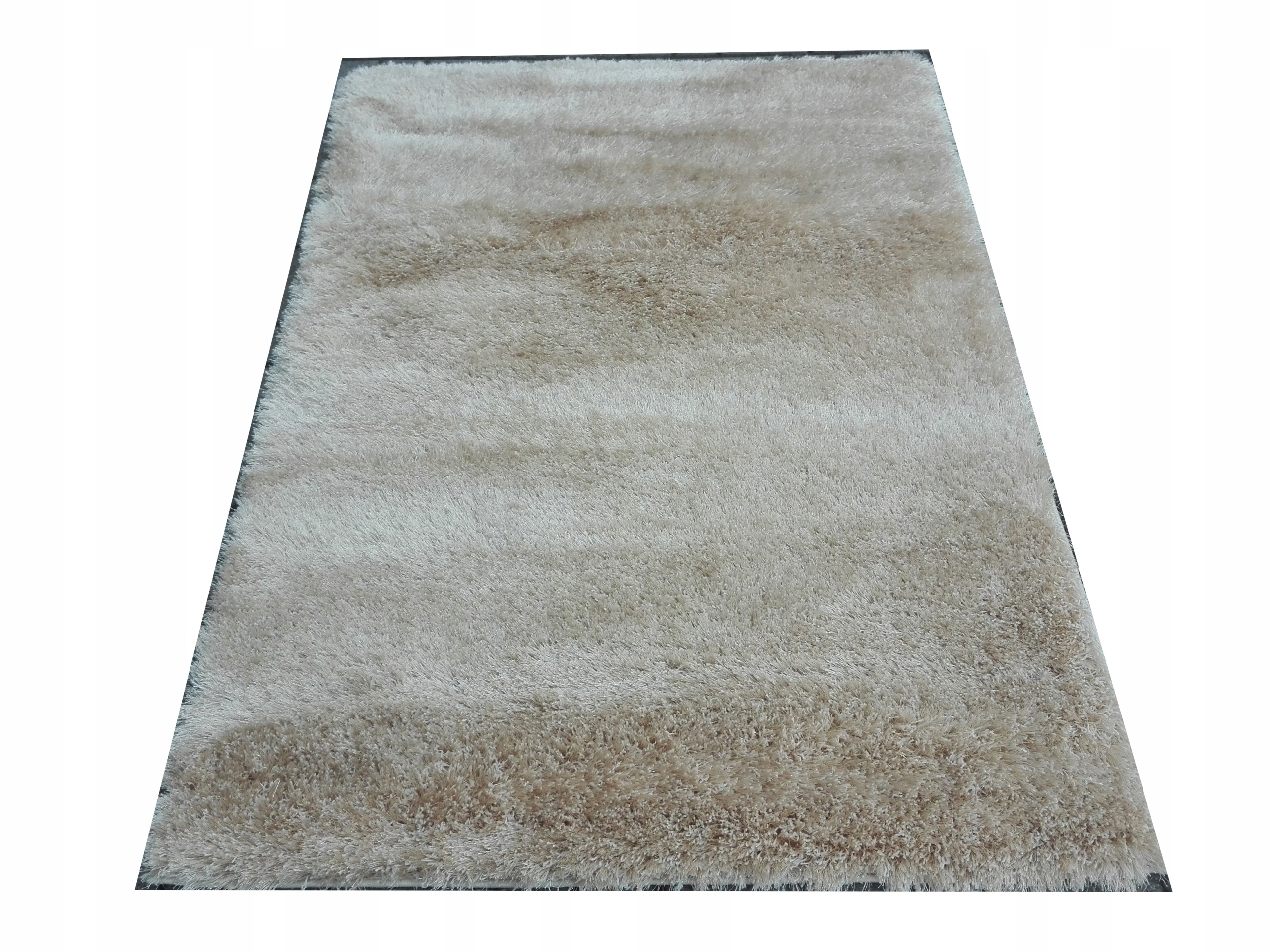 

Dywan Shaggy 160x220 Brokat Złota Nitka Krem