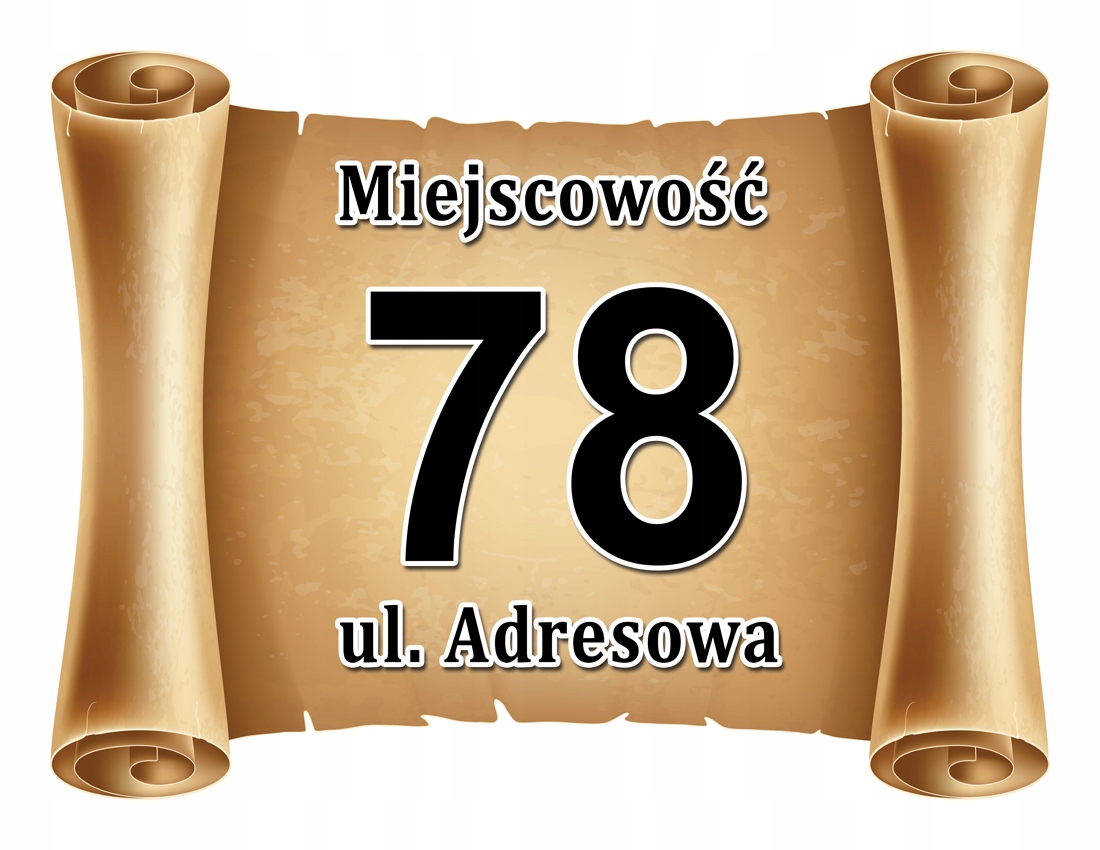

Tabliczka Adresowa Adres Numer Na Dom znak ulica