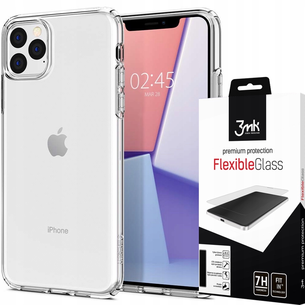 

Etui Spigen Liquid Crl Do Iphone 11 Pro +szkło 3MK