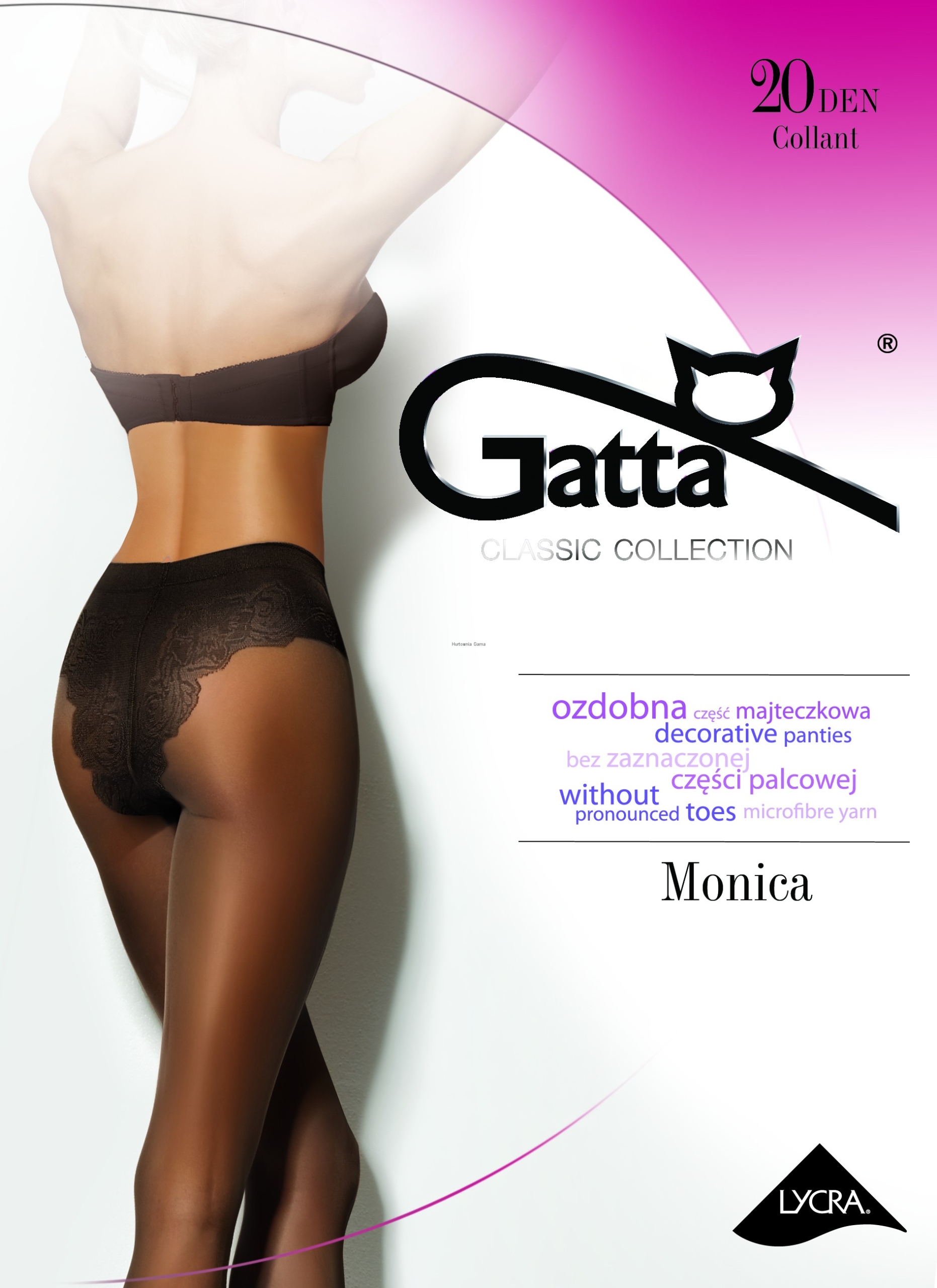 

Rajstopy Gatta Monica 20den 2/S Mikrofibra Kolory