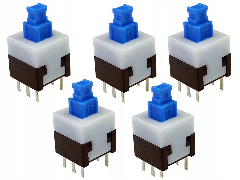 

mikro switch przycisk 8x8 mm 6 pin On - Off 5SZT