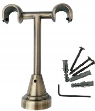 WSPORNIK PODWÓJNY SUFITOWY DO KARNISZA Fi16+16mm