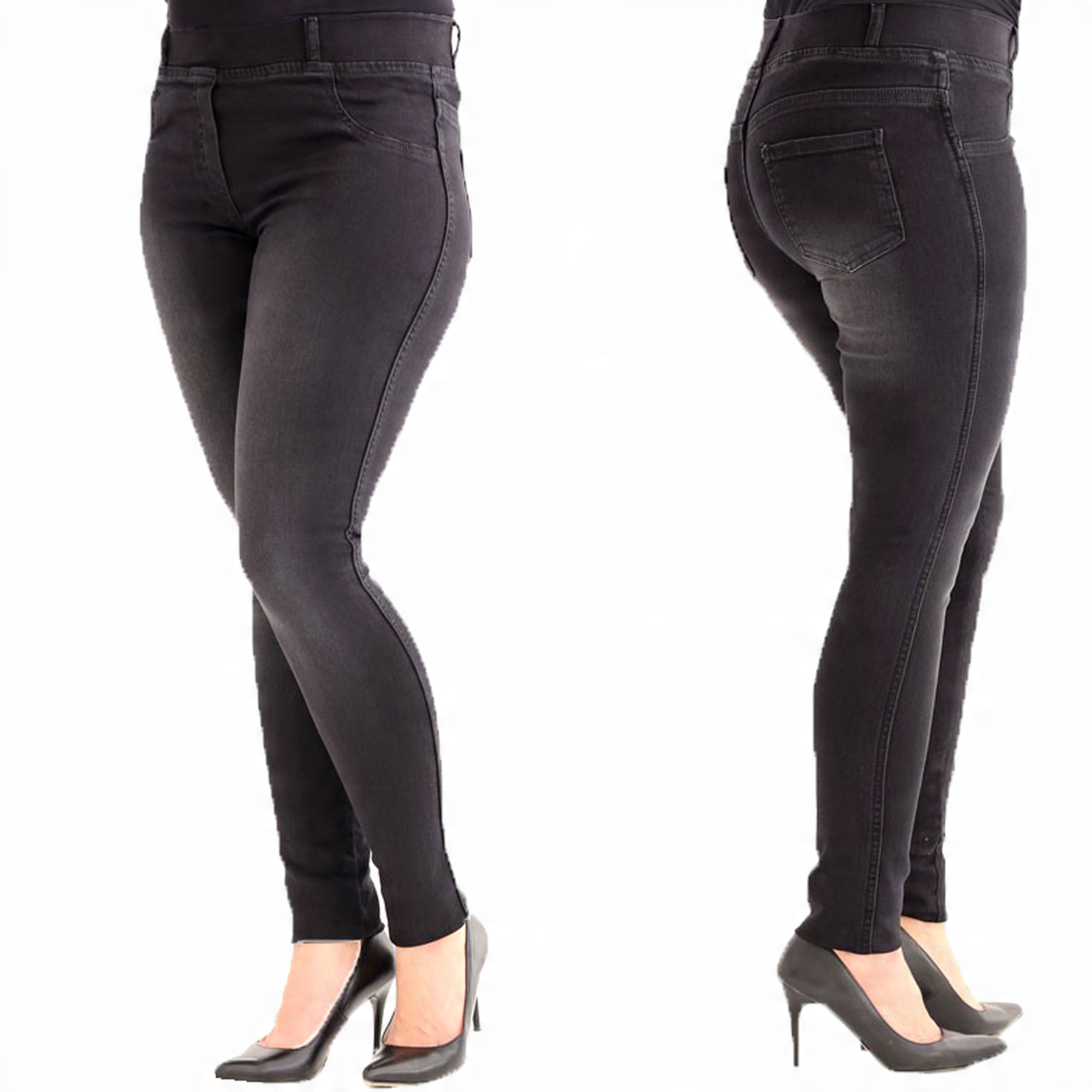

Elastyczne Jeansy Dżinsy Denim Pas Guma 342 5XL50