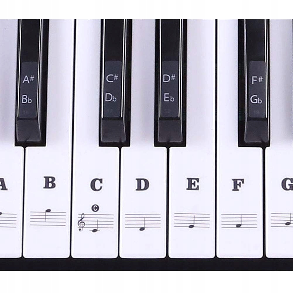 

Naklejki nuty na klawisze keyboard pianino