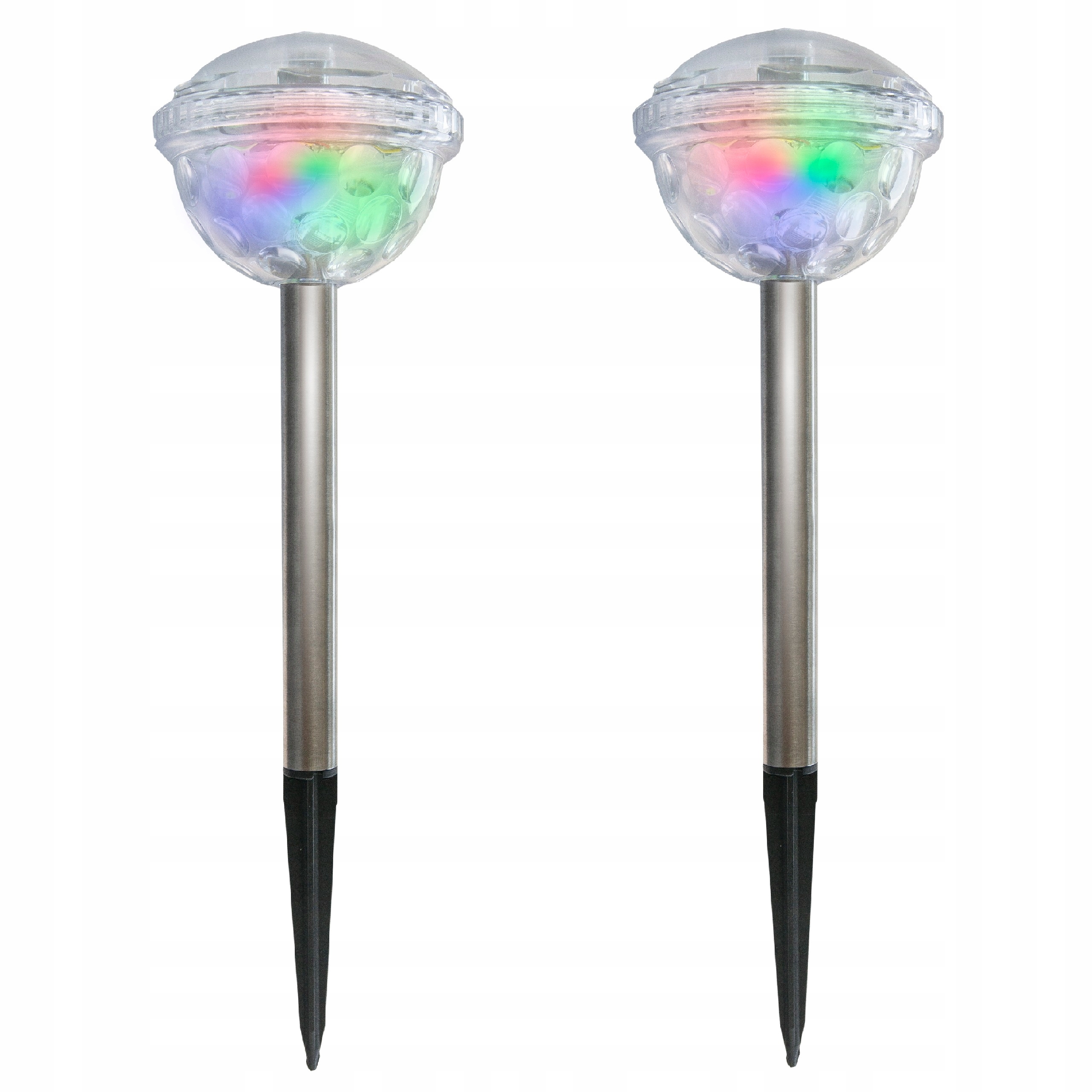 

Lampa Solarna Rgb Led ogrodowa kula 2 Sztuki
