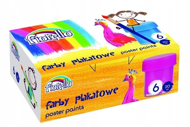 

Farby Plakatowe Fiorello 20ml Zmywalne