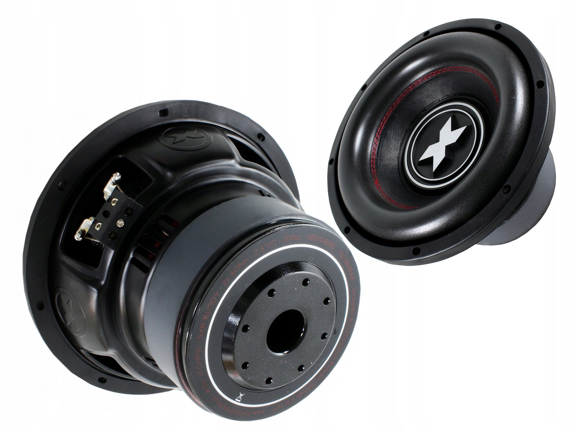 Excursion SXR.v2-10D2 - SUBWOOFER samochodowy 25cm 10 cali 600W RMS 2x2 Ohm