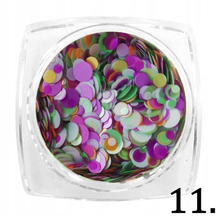 KONFETTI MIX CEKINY KÓŁECZKA CONFETTI PIEGI nr 11