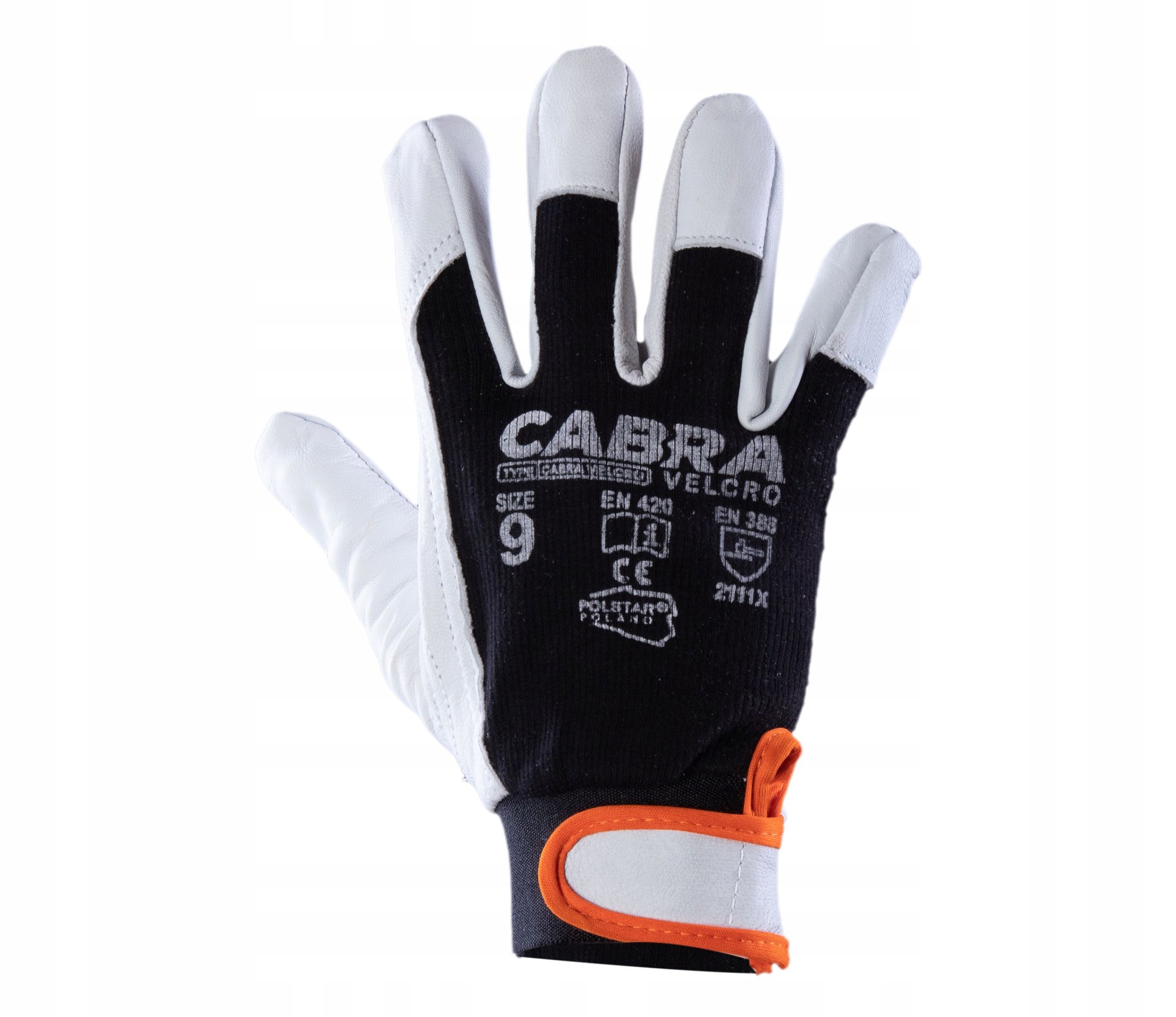RĘKAWICE ROBOCZE MONTERSKIE RĘKAWICZKI SKÓRA RZEP Cabra Velcro r. 10 Marka Cabra