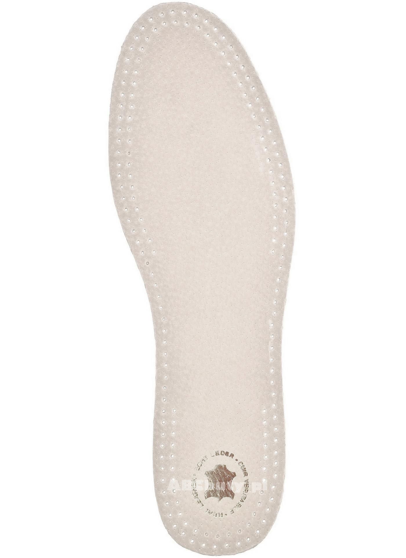 G10-73 ELEGANCKIE PRZYKLEJANE WKŁADKI DO BUTÓW 47 Model BIAŁE SKÓRZANE WKŁADKI DO OBUWIA 1 MM