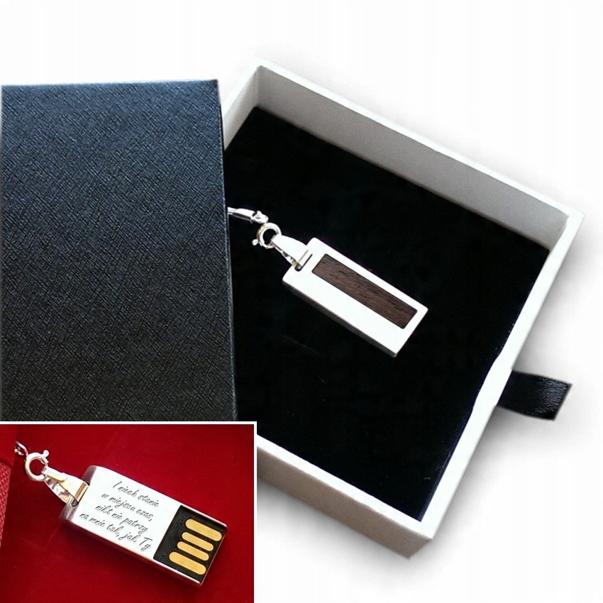 

Prezenty z grawerem Urodziny Pendrive 64GB Srebro