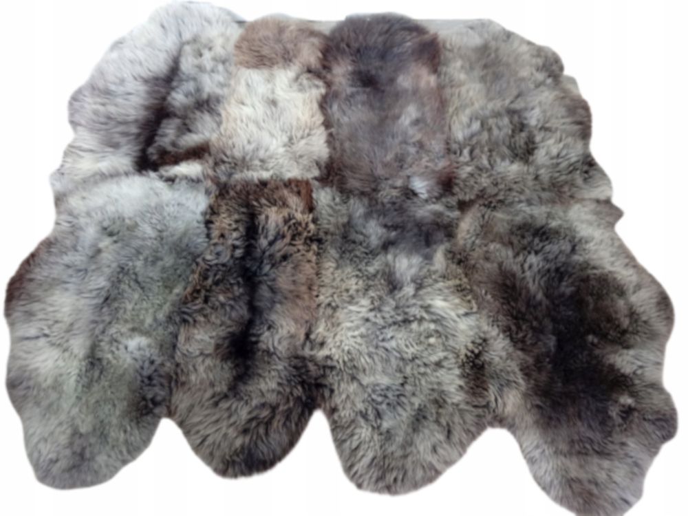 Koberec 8 Ovčia koža Šedá Prírodná ovčia koža