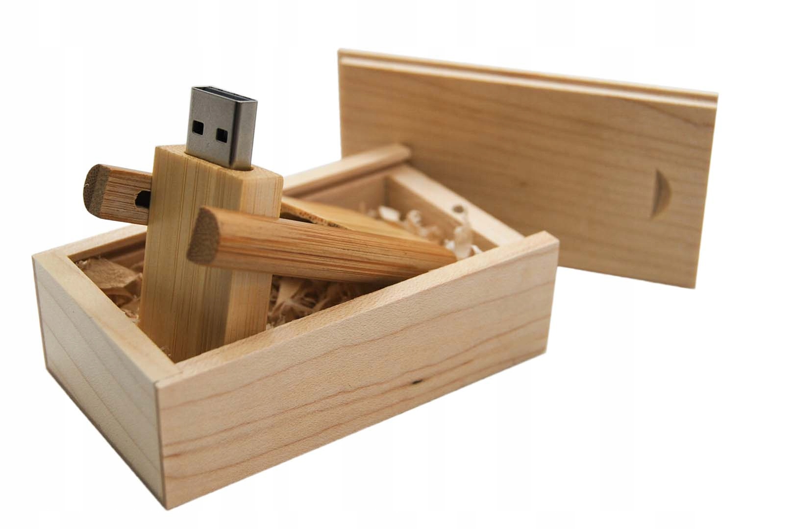 32 GB USB 3.0 Ruchomy Drewniany pendrive + pudełko