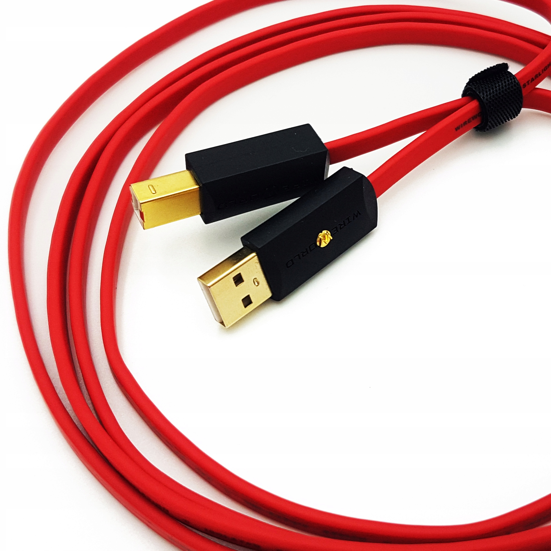 2× Kabel USB - USB-B Wireworld Starlight 8 czerwony