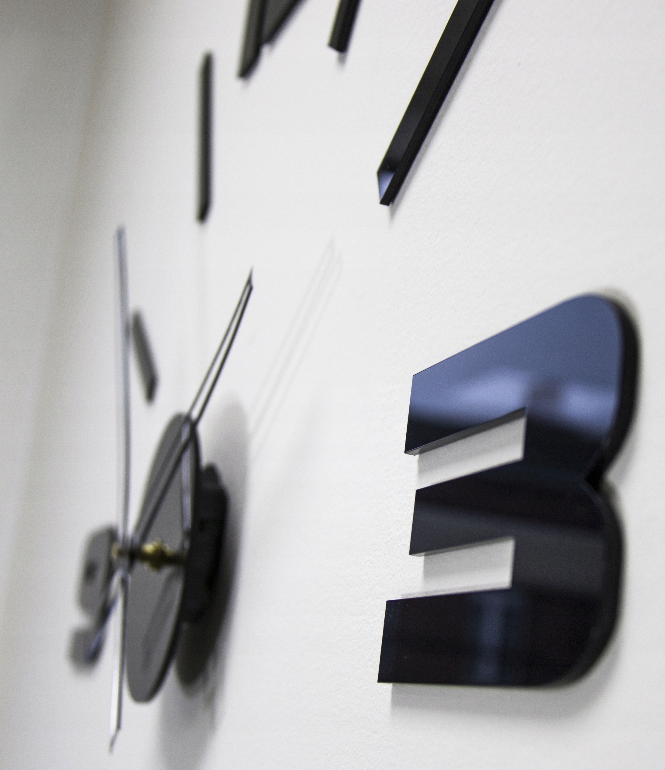 BEZGŁOŚNY! Zegar ŚCIENNY MASE XL 3D POŁYSKOWY! Typ ścienny