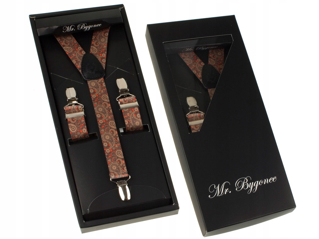 Szelki Do Spodni Opaski Do Rękawów Koszuli ZESTAW Wzór dominujący inny wzór