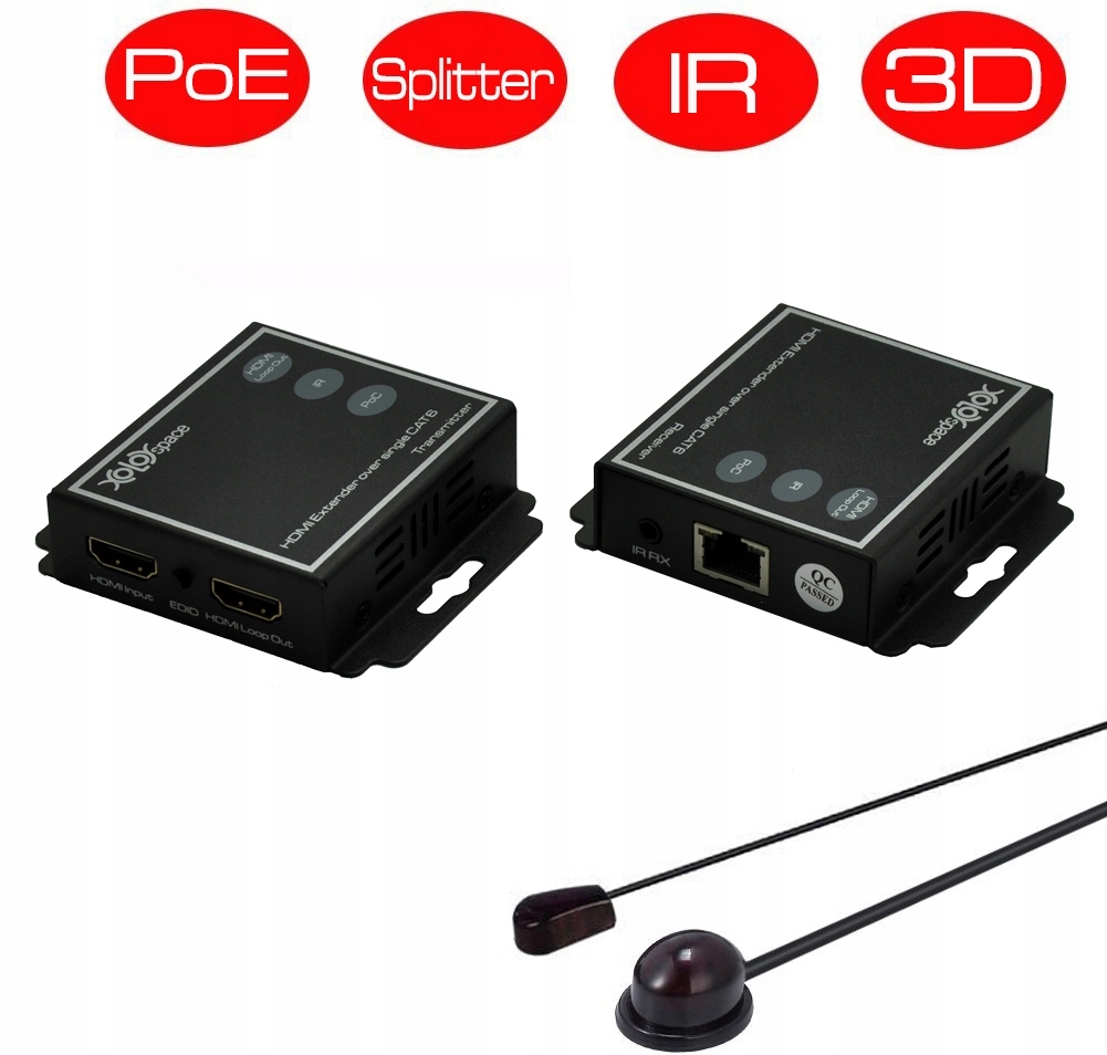 

Konwerter Extender sygnału Hdmi -ip na skrętce Lan
