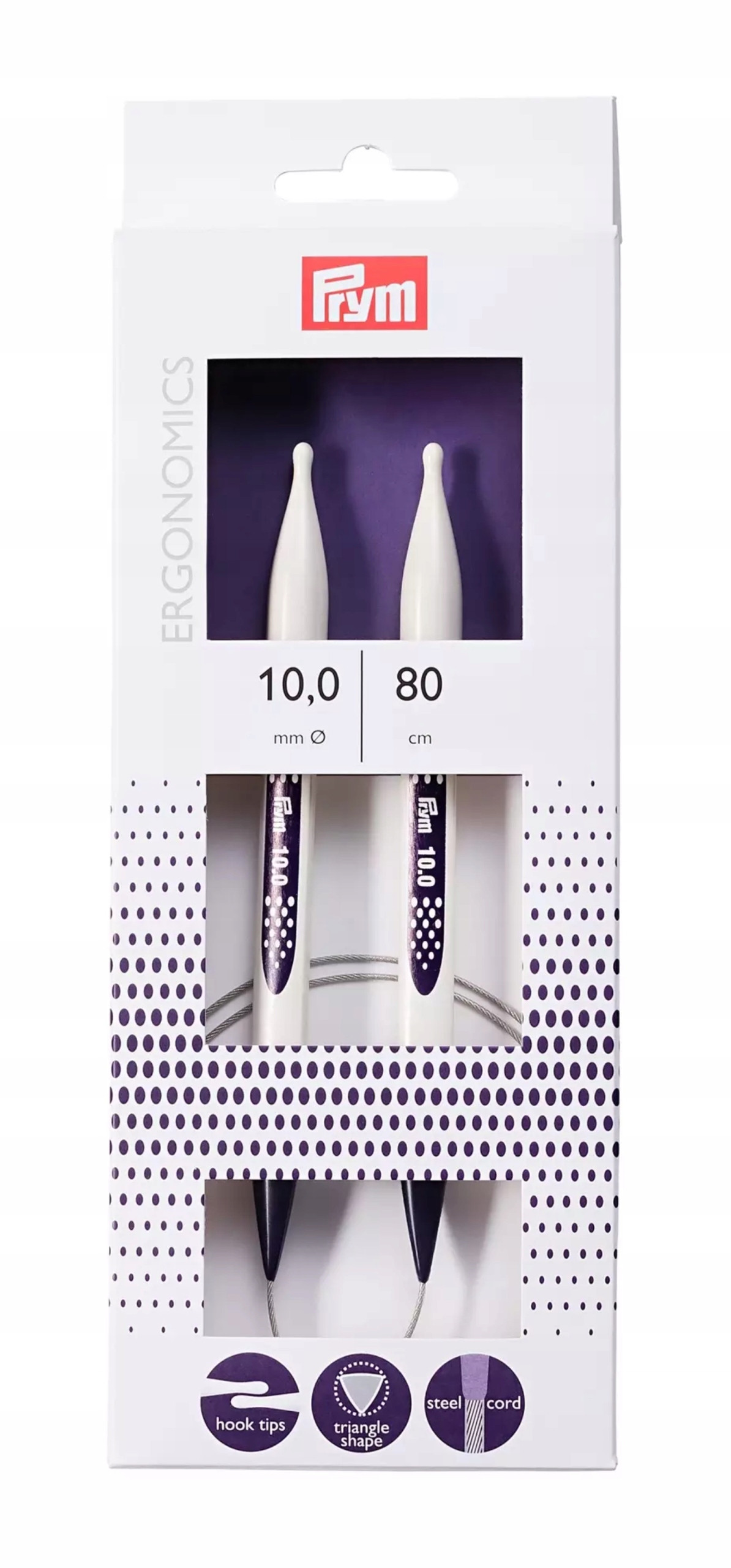 Dráty Na Vlasci Prym Ergonomics 80 cm 10 mm 215813