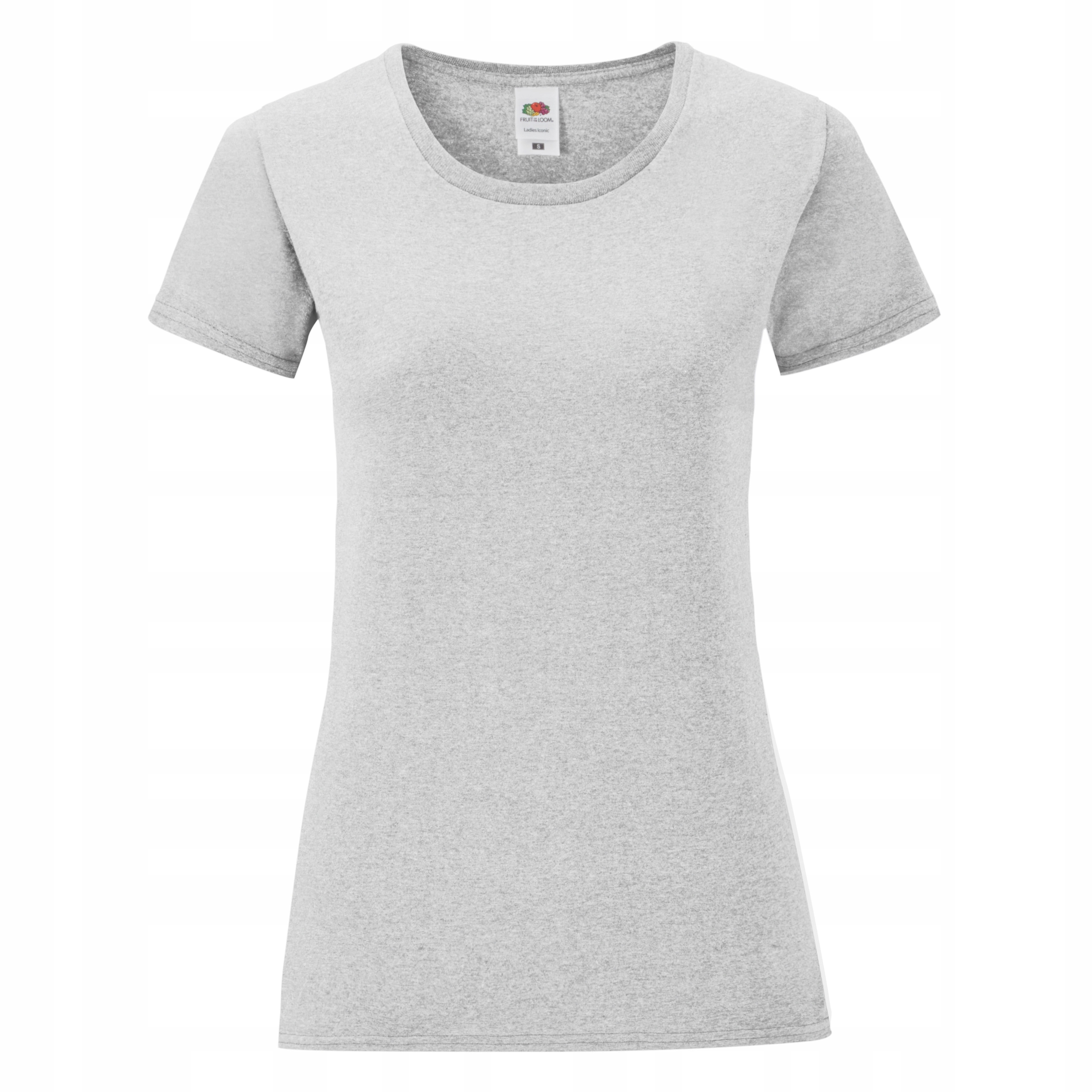 

Iconic T-shirt Damski Fruit Of The Loom Szara L