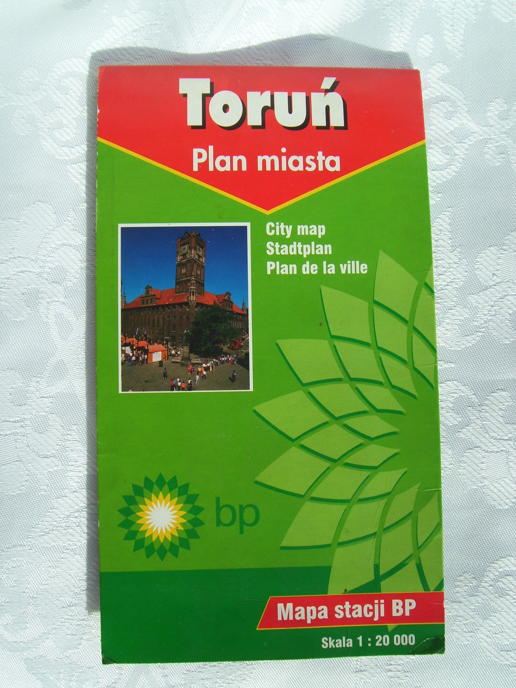 TORUŃ - PLAN MIASTA 1:20 000 z roku 2000